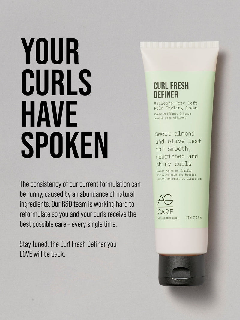 CURL FRESH DEFINER SILICONE-FREE SOFT HOLD STYLING CREAM