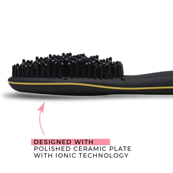 Aria Beauty Luxury Ionic Straightening Brush - Front Door Beauty